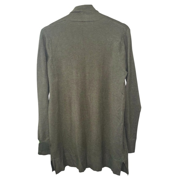 Pink Clover | Olive Green | Open Front Cardigan Sweater with pockets | NWT - Picture 6 of 10